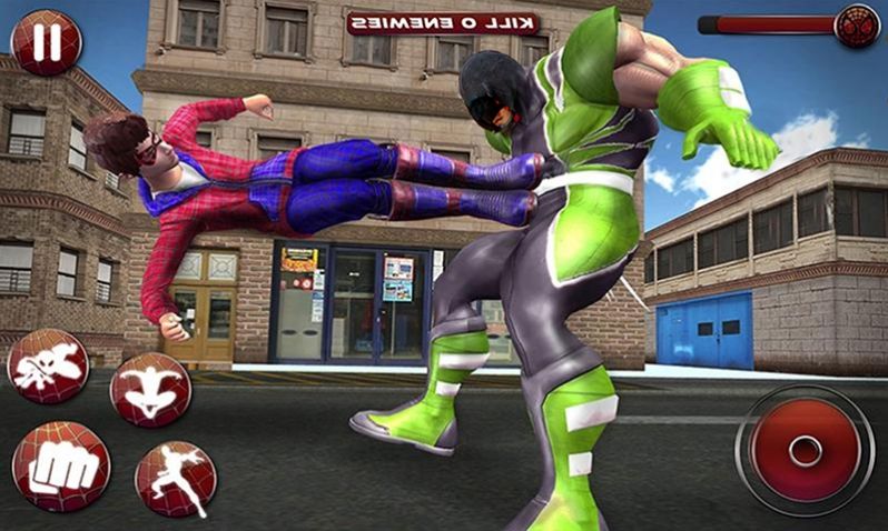 蜘蛛侠超级英雄战斗(Flying Spider Boy: Superhero Training Academy Game)