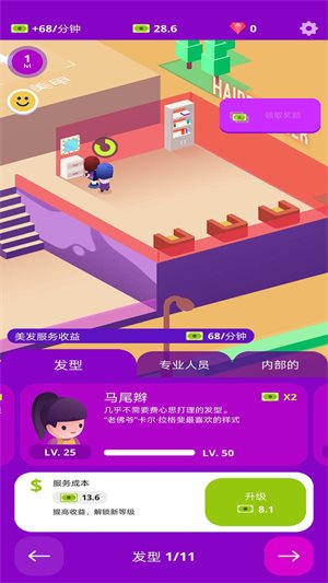 模拟美容院