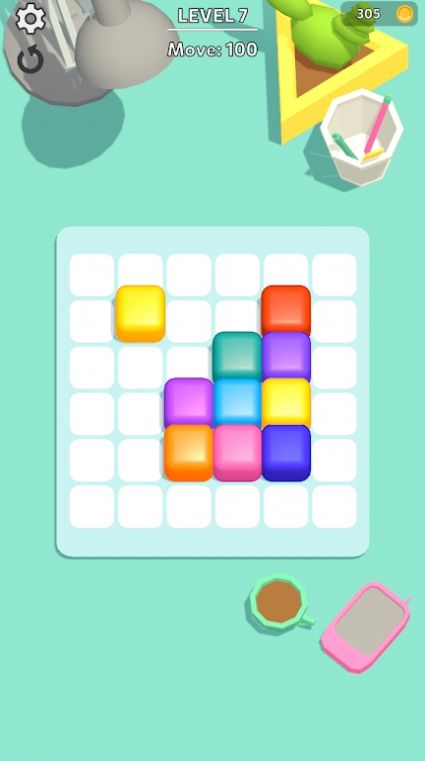 立方体颜色合并（Cube Color Merge）