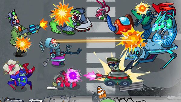合并战斗奶昔怪物与僵尸战争(Merge Fight: Grim & Zombie War)