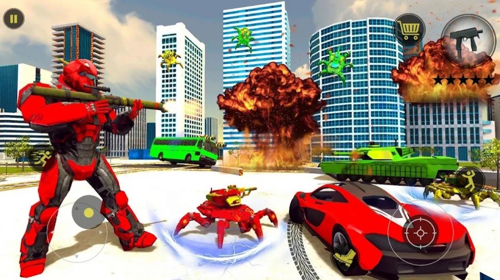 机器人改造战争(Robot Transform Spider Car)