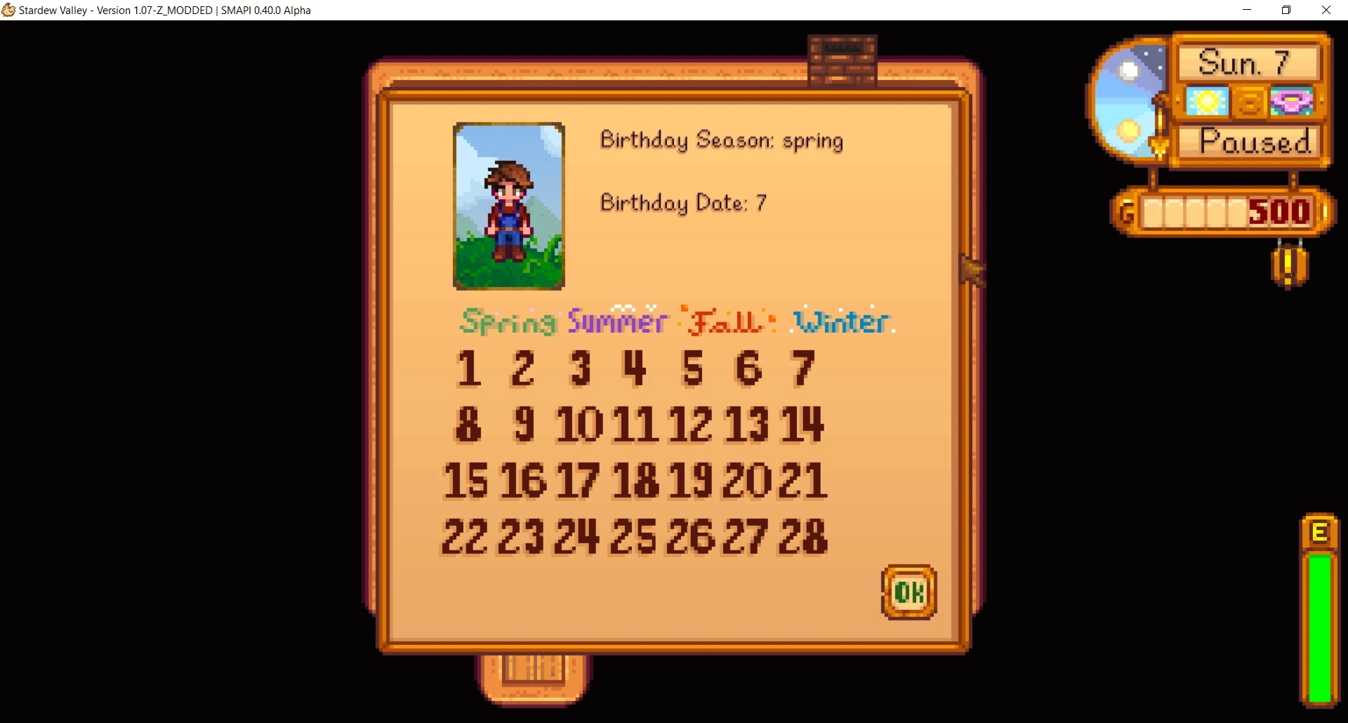 星露谷物语生日快乐mod