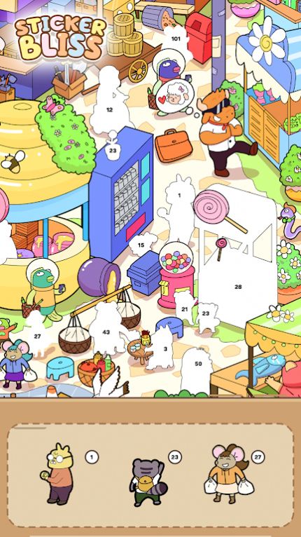 贴纸幸福颜色书(Sticker Bliss)