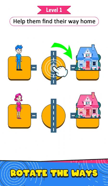 家庭冲刺旋转难题（Home Rush: Rotate Puzzle）