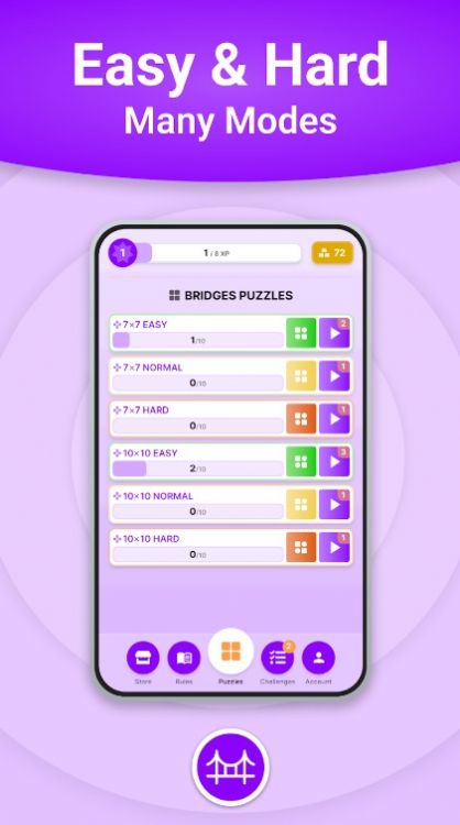 Hashi桥拼图（Bridges）