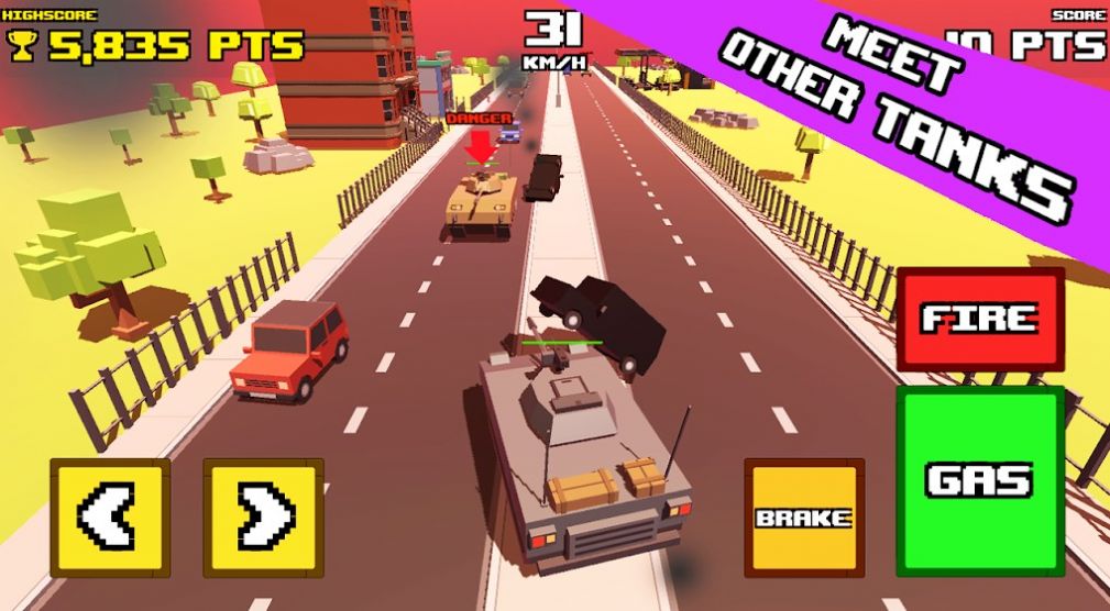 疯狂之路坦克横冲直撞（Crazy Road: Tank Rampage）