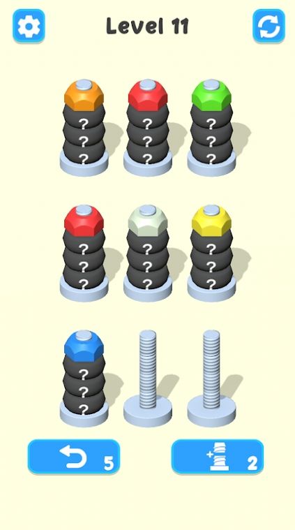 螺母排序颜色谜题（Nuts Sort - Color Puzzle）