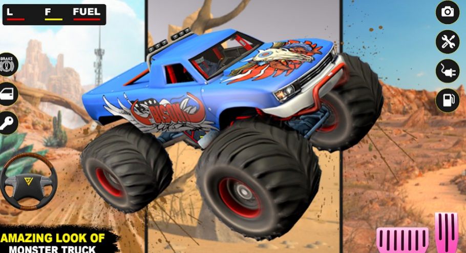 德比沙漠卡车（Monster Derby Truck Fighting）