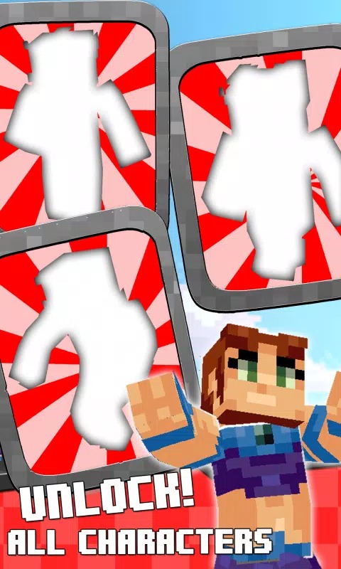 绘制英雄方块皮肤奔跑(Teen Heroes Blocks Skins Run)