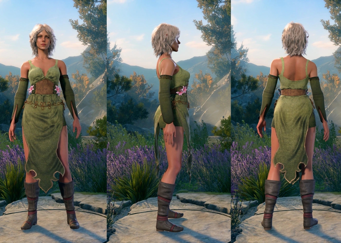 博德之门3Woodland连衣裙mod