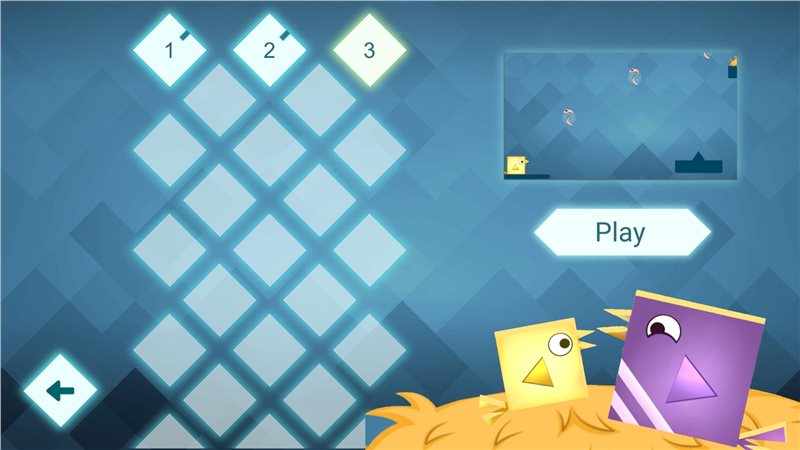 几何形状方形鸟(SquareBird)