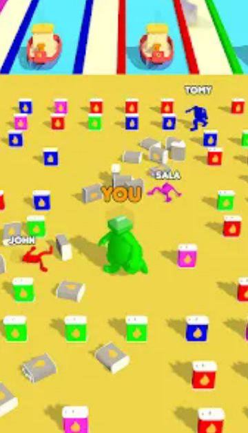 气体压方块人(Gas Head Run)