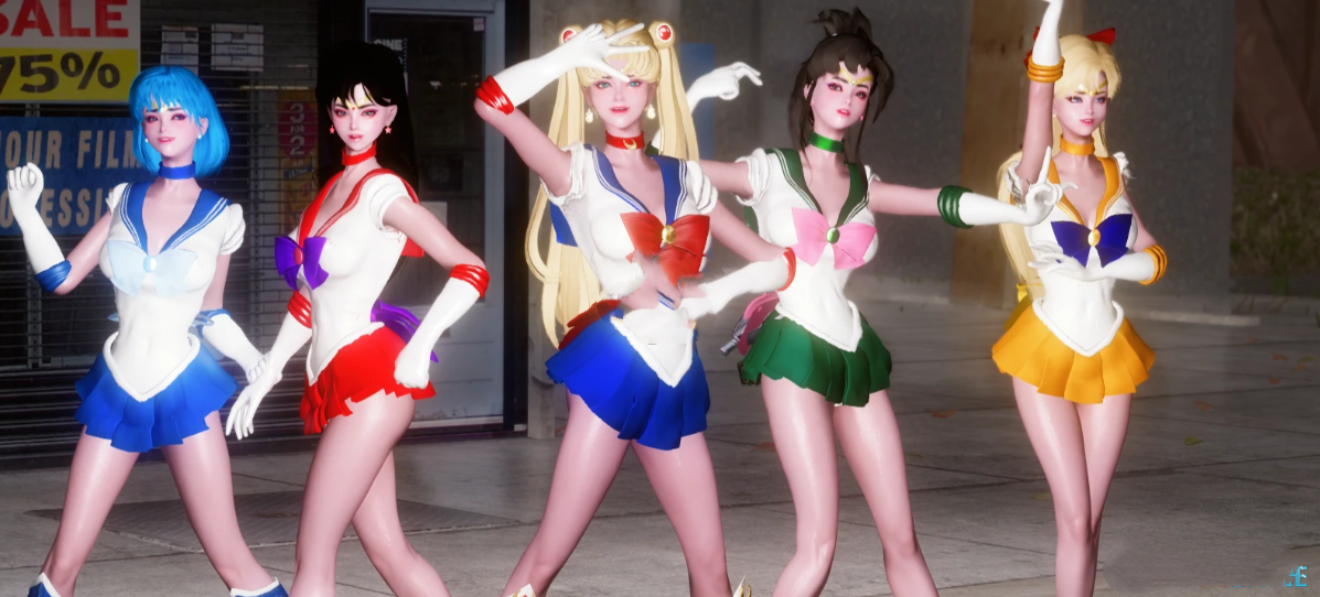 上古卷轴5天际重制版美少女战士套装包MOD