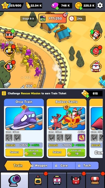 火车大亨僵尸猛攻(Train Tycoon Idle Defense)
