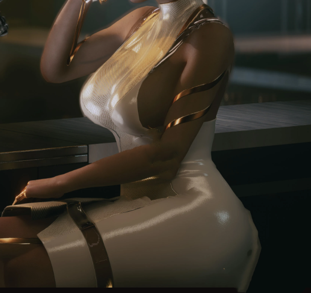 赛博朋克2077更加丰满曲线玲珑的荒坂花子MOD
