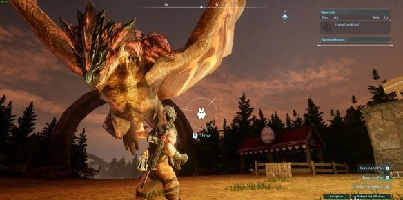 幻兽帕鲁怪物猎人雄火龙替换雷冥鸟MOD