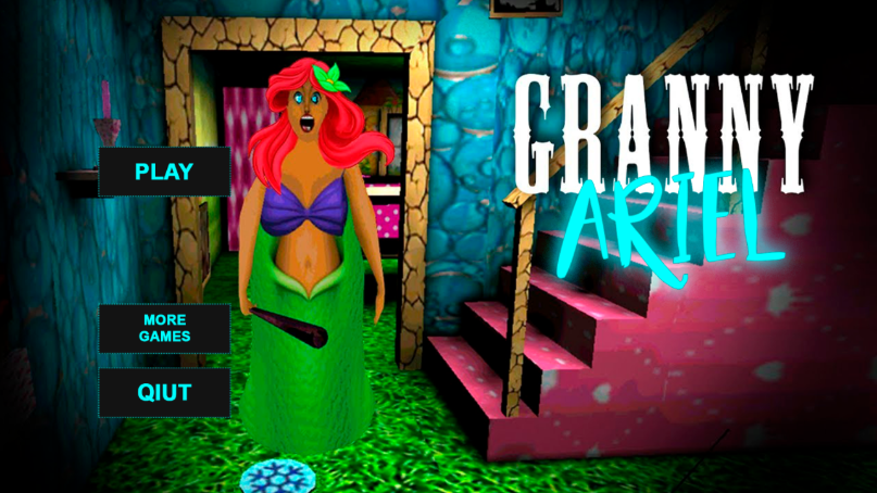 恐怖奶奶美人鱼模组(Scary Granny Ariel - Horror Game)