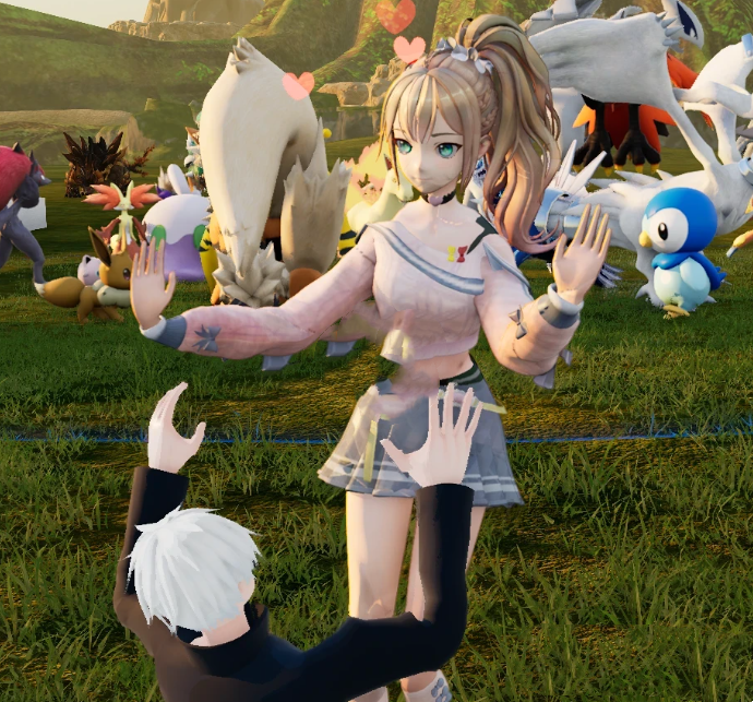 幻兽帕鲁可爱女孩沐沐替换花丽娜MOD