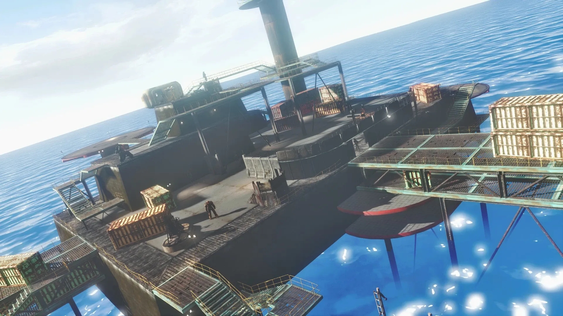 辐射4雇佣兵海上钻油平台定居点MOD