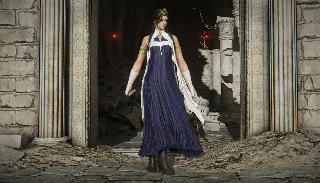 艾尔登法环深蓝色死眠连身裙MOD