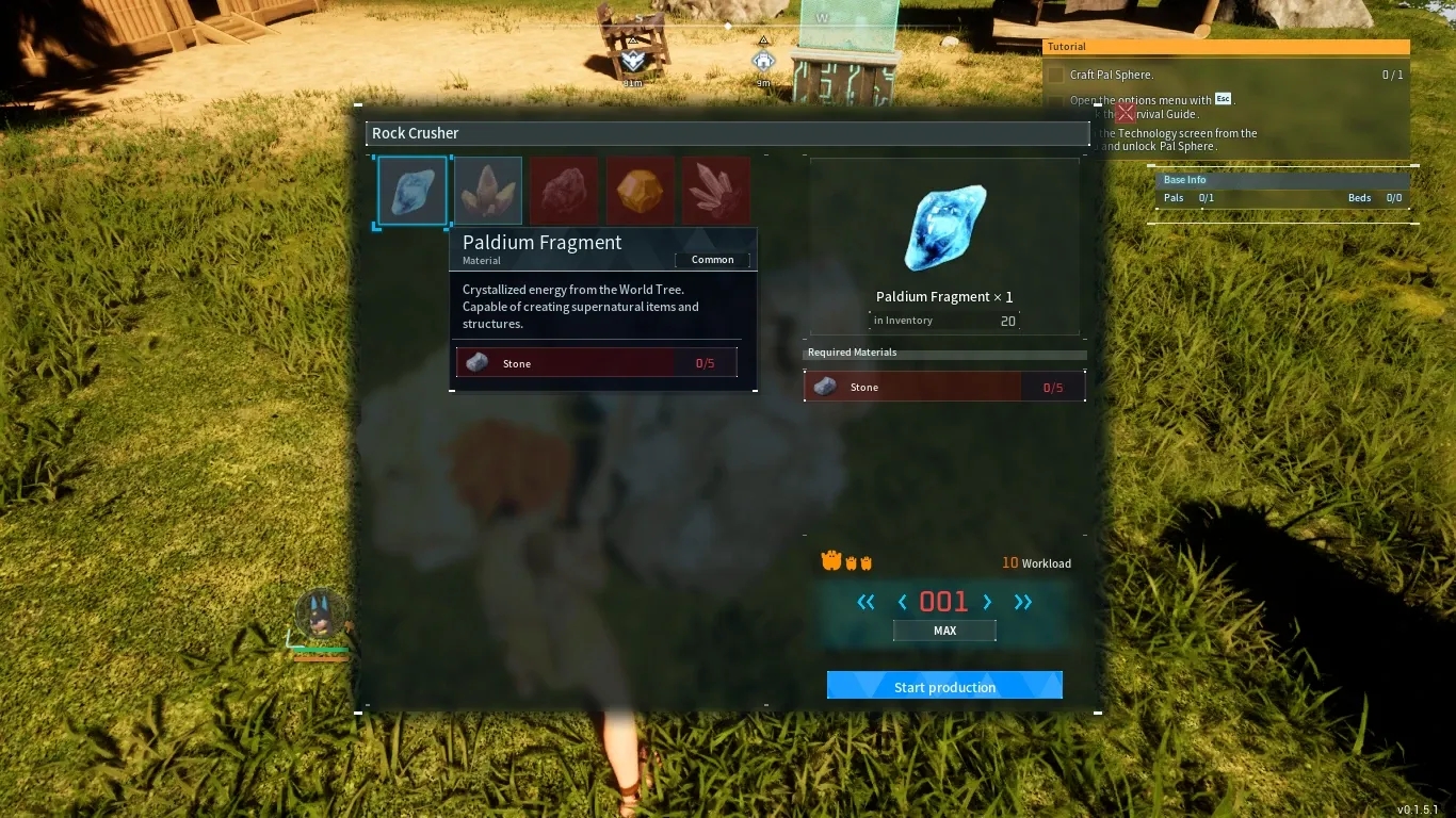 幻兽帕鲁石头制作矿石MOD