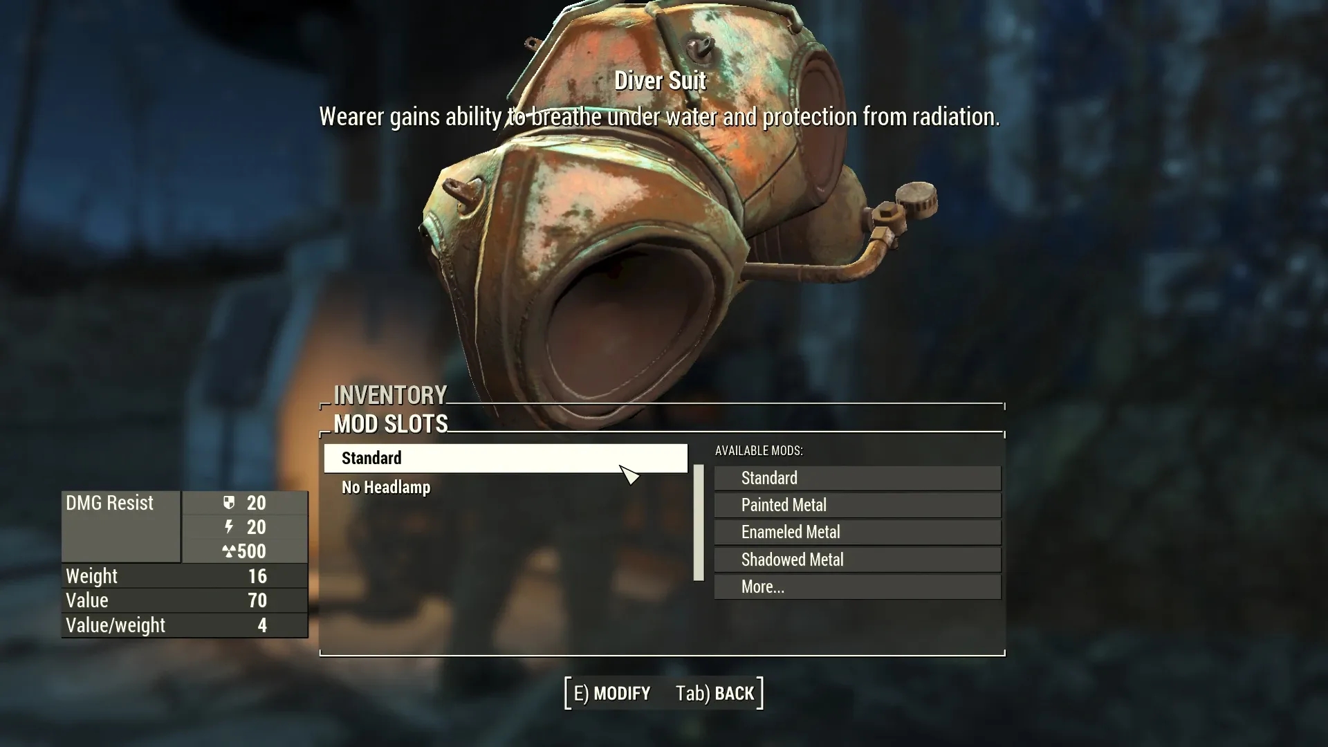 辐射4潜水服补充MOD