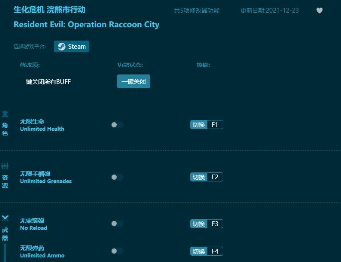 生化危机浣熊市行动修改器