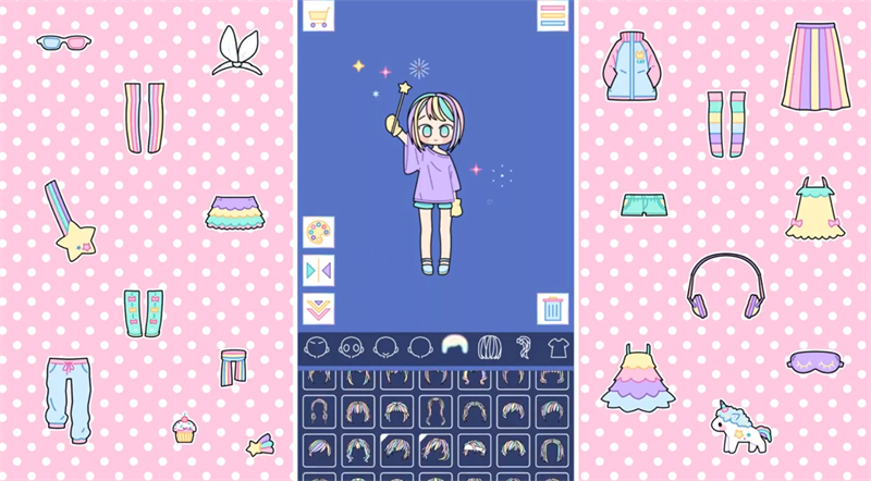 粉彩女孩