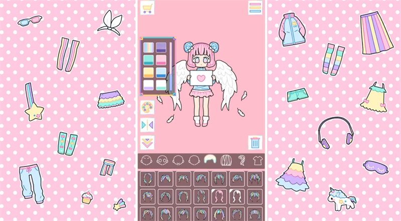 粉彩女孩