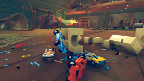 积木车辆碰撞x(Blocky Toy Car Crash)
