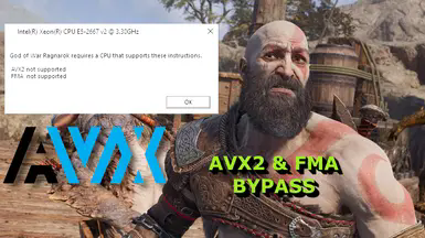 战神5诸神黄昏绕过AVX2和FMA指令要求MOD