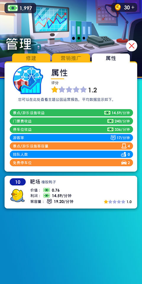 闲置主题公园大亨免费版