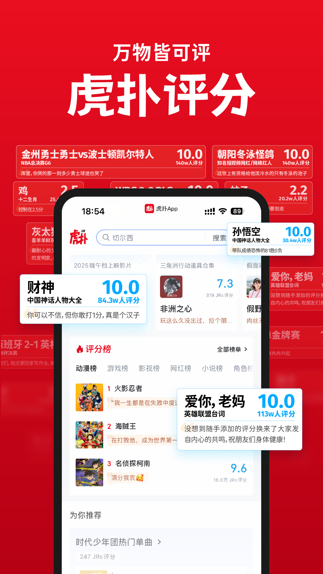 虎扑评分
