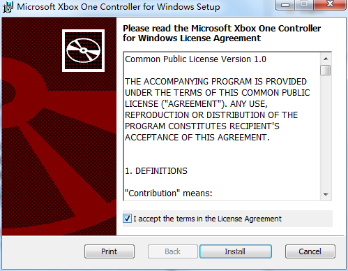 Microsoft微软XBoxOne手柄USB驱动