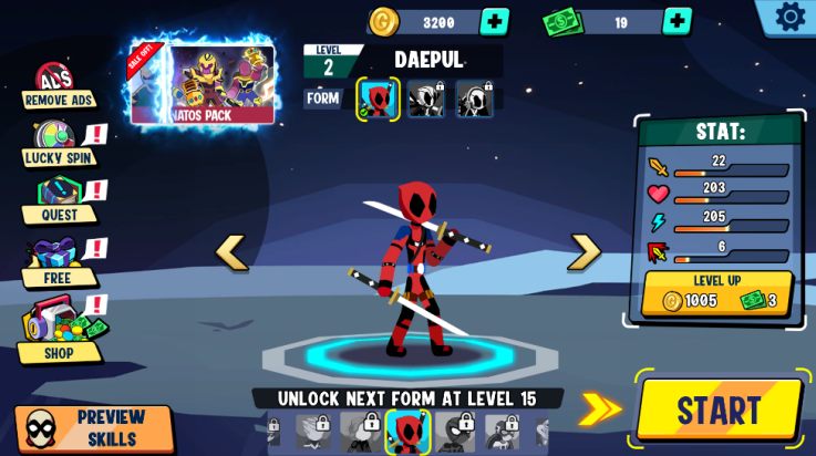 火柴人超级英雄战争最新版(Stickman Superhero)