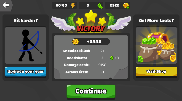 火柴人弓箭手游戏