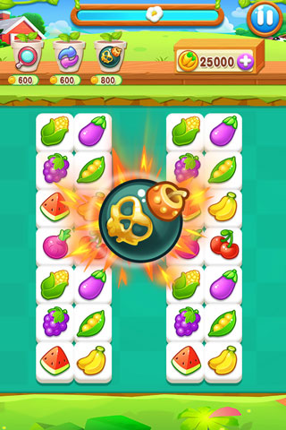 趣味果蔬连连看小游戏