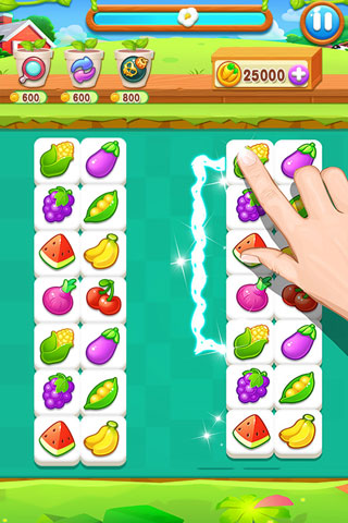 趣味果蔬连连看小游戏