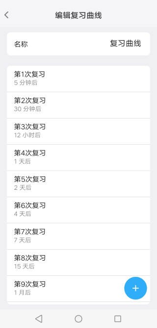艾宾浩斯遗忘曲线记忆助手